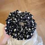 Daiiibabyyy Ruoshui Woman Summer Chiffon Large Scrunchies Girls Hair Ties Women Hair Accessories Ornaments Elastic Hairband Headwear