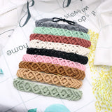 Hand Braided Hairband Elastic Headband Boho Cotton Rope Hairband Women Girl Hair Accessories Sports Hair Band