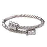 Daiiibabyyy New In Trend Restoring Ancient Ways Personality Stainless Steel Winding Geometric Bracelet For Men Women Luxury Free Shipping