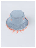 Daiiibabyyy 2022 New Colorful Ripped Denim Fisherman Hat Unisex Fashion Bob Caps Hip Hop Gorros Men Women Panama Warm Windproof Bucket Hats daiiibabyyy