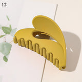 New Korean Fall And Winter Milk Tea Color Brown Acrylic Hair Claws Clips Multicolored Geometrical Matte Hair Clip Accessories daiiibabyyy