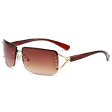 Daiiibabyyy Luxury Italy Gradient Sunglasses Women High Quality Fashion Punk Y2K Cycling Sports Sun Glasses Men Diamond Goggle Shades UV400