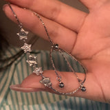Daiiibabyyy 2023 New Korean Opal Star Bracelet Women's Light and Luxury Design Exquisite and High Quality Boudoir Couple's Pull Out Handwear