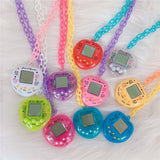 Electronic Pet Game Console Pendant Necklace For Women Men Colorful Vintage Funny Toy Choker Necklace Harajuku Trendy Jewelry