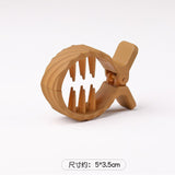Daiiibabyyy Coiled Hair Clip High Ponytail Fixed Artifact Horsetail Shark Hairpin Behind The Head Female Hair Clip Claw Clip 2023 New