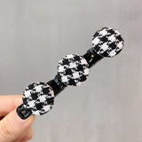 Daiiibabyyy Double Layer Bangs Hair Clip Black Headwear Women Girl Cute Barrettes Hairgrip Styling Braided Fashion Hairpins Hair Accessories