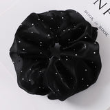 Daiiibabyyy Summer New Large Organza Scrunchie Crystals Hair Tie Big Net Yarn Hair Rope Rubber Bands Girl Elastic Hair Accessory Wholesale