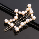 Daiiibabyyy New Women Metal Geometric Hair Clip Round Triangle Moon Barrettes Hairclip Bangs Hair Claws for Lady Girl Hair Accessories Gifts