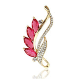 New Enamel Flowers inlaid with zircon Brooches For Women Weddings Banquet Office Brooch Pins Gifts daiiibabyyy