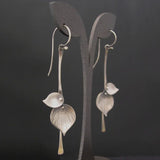 Ethnic Leaf Antique Metal Drop Earrings for Women Vintage Jewelry Lovely Ear Pendant Dangle Earrings Pendientes Mujer daiiibabyyy