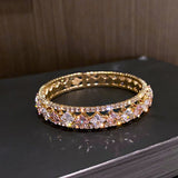 Daiiibabyyy Lots Bracelet For Women Lnlaid Colored Zircon Emerald Unisex  Luxury Jewelry Free Shipping New Users Bonus