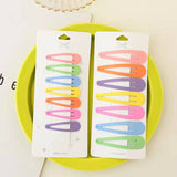 Cute frosted geometric edge clip bb clip bangs clip hairpin Japanese hair accessories one-word clip headwear set