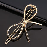 Daiiibabyyy New Women Metal Geometric Hair Clip Round Triangle Moon Barrettes Hairclip Bangs Hair Claws for Lady Girl Hair Accessories Gifts