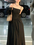 Dress Women Elegant Summer 2023 New Fashion Evening Party Vestido Vintage Spring Sleeveless Sexy Midi Dresses Female Clothes