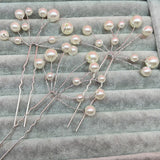 Daiiibabyyy 3 Pcs Wedding Hairpins Bridal Pearl Flower Crystal Hair Pins Bridesmaid Gift Hairdressing Metal Women Girl Hair Accessories