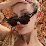 Daiiibabyyy Sexy Cateye Woman's Sunglasses Vintage Luxury Brand Designer Sun Glasses For Men Classic Shade Oculos De Sol UV400