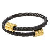 Daiiibabyyy New In Trend Restoring Ancient Ways Personality Stainless Steel Winding Geometric Bracelet For Men Women Luxury Free Shipping