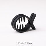 Daiiibabyyy Coiled Hair Clip High Ponytail Fixed Artifact Horsetail Shark Hairpin Behind The Head Female Hair Clip Claw Clip 2023 New