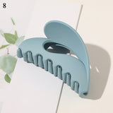 New Korean Fall And Winter Milk Tea Color Brown Acrylic Hair Claws Clips Multicolored Geometrical Matte Hair Clip Accessories daiiibabyyy