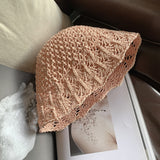 2022 Summer Fashion Straw Fisherman Hat Casual Japanese Bell-shaped Hats Women Crochet Outdoor Foldable Beach Cap Zomer Gorras daiiibabyyy