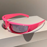 Daiiibabyyy New in Y2k Punk Sunglasses Men Women Trendy Fashion Outdoor Mirror Shades Eyewear Popular Ins Cycling Goggle Sun Glasses