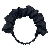 Daiiibabyyy 2023 Big Ruched Headband Bezel Lady Simple Solid Color Satin Wrinkled Hair Hoop Hairband Headband Hair Accessories for Women