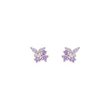 Daiiibabyyy Simple Crystal Stud Earrings for Women Squares Ear Piercing Cartilage Lobe Rook Tragus Helix Flat Body Jewelry for Girls KAE337