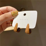 2022 New Vintage Beige Khaki Geometric Resin Chic Drop Earrings Fashion Wedding Jewelry Party Dangle Earring Brincos For Women daiiibabyyy
