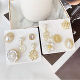 Set Imitation Pearl Rhinestones Pin Coat Clothes Accessories Gift Prevent Exposure Brooches for Women daiiibabyyy