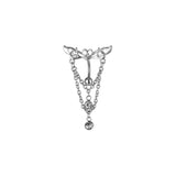 Snake Belly Button Ring Dangle Navel Piercing Ring Heart Belly Ring Zircon Navel Ring Body Piercing Jewelry Umbilical Pircing daiiibabyyy