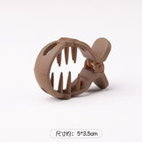 Daiiibabyyy Coiled Hair Clip High Ponytail Fixed Artifact Horsetail Shark Hairpin Behind The Head Female Hair Clip Claw Clip 2023 New
