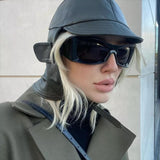 Daiiibabyyy Punk Y2k Sunglasses 2023 New Women Men Designer Sport Sun Glasses Oversied Big Frames Shades Female UV400 Goggle Eyewear Oculos