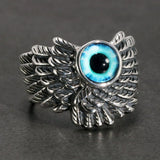 Ruiyi Heavy Metal Rock Square Carving Lion Pattern Ring Men Rap Hip Hop Party Night Club Figer Ring Male Joint Ring Gift