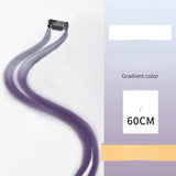 Daiiibabyyy Women Hair Extension Tools Seamless Braided Hair Rope Ponytail Braid Twist Color Hanging Ear-dye Hair Pieces Hanging Ear-dye Wig