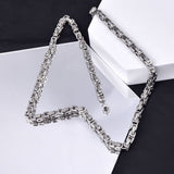 Daiiibabyyy Width 4MM 316L Stainless Steel Imperial Chain Necklace Fashion Man Necklace Hip Hop Rock Jewelry Men's Chain Wholesale