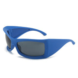 Daiiibabyyy Punk Y2k Sunglasses 2023 New Women Men Designer Sport Sun Glasses Oversied Big Frames Shades Female UV400 Goggle Eyewear Oculos