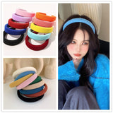 New Solid Color Headband Simple Wide Side Hair Hoop for Women Girls Vintage Hairband Hair Bands Hair Accessories Dropshipping