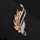 New Enamel Flowers inlaid with zircon Brooches For Women Weddings Banquet Office Brooch Pins Gifts daiiibabyyy