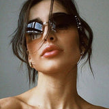 Daiiibabyyy Luxury Italy Gradient Sunglasses Women High Quality Fashion Punk Y2K Cycling Sports Sun Glasses Men Diamond Goggle Shades UV400