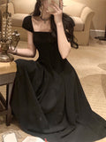 Elegant Midi Dress Women Summer New Fashion Evening Party Ladies Vestidos Vintage Slim Clothes Female Korean White Dresses
