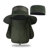 Daiiibabyyy Double Top design 4PCS Design Bucket Hats women men big brim hiking cap Detachable mesh couple fishing hat foldable sun hat 9216