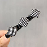 Daiiibabyyy Double Layer Bangs Hair Clip Black Headwear Women Girl Cute Barrettes Hairgrip Styling Braided Fashion Hairpins Hair Accessories