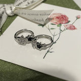 Daiiibabyyy Korean Fashion Crystal Star Hoop Earrings Punk Aesthetic DIY Mini Cute Earrings for Women Y2K Accessory Egirl Jewellery 2000s