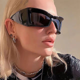 Daiiibabyyy Punk Y2k Sunglasses 2023 New Women Men Designer Sport Sun Glasses Oversied Big Frames Shades Female UV400 Goggle Eyewear Oculos