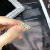 Daiiibabyyy Matching Gold Color Stacking Ring for Women Trend Fashion Delicate Zirconia Zircon Finger Accessories Ring Hip Hop Jewelry R745