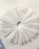 Daiiibabyyy 23CM Large Lace Scrunchies for Hair Bands Dot Mesh Rubber Bands for Pony Tail Back Headwear Summer Women's Hair Accessories