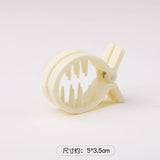 Daiiibabyyy Coiled Hair Clip High Ponytail Fixed Artifact Horsetail Shark Hairpin Behind The Head Female Hair Clip Claw Clip 2023 New