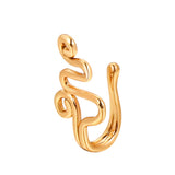 1Pc Snake Butterfly Fake Nose Ring Star Non Piercing Clip on Nose Ring Indian Style Nose Cuff Fake Piercing Septum Nariz Jewelry daiiibabyyy