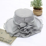 Europe and American New Foldable Women Caps Soft Lace Bow Bucket Hats Summer Outdoor Sun Protection Sun Hat Gorros daiiibabyyy