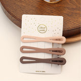 Daiiibabyyy Fashion Candy Color Hair Sticks for Women Shell Hair Clip Pins Minimalist U Shape Girls Hairpins Hair Bun Maker Headwear